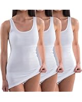 Lot De 2 Maillots De Corps Femme HERMKO - Manches Longues Col En V - 100% Coton Bio - Coupe Près Du Corps