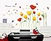 UberLyfe Tulips and Flowers Wall Sticker (Wall Covering Area: 100cm x 170cm) - WS-000446 RS.199.00