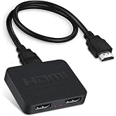 Coofbe HDMI &Ccedil;ift Y&ouml;nl&uuml; 4K 60Hz &Ccedil;ogalticı 2in1 HDMI Switch Adapt&ouml;r&uuml;