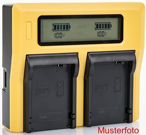 PATONA - Compatible con la batería Fujifilm NP-W126s NP-W126 - Cargador Doble/Pantalla LCD/Salida USB