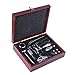 Produktbild FHJD Korkenzieher, Wein Öffner mit Eleganten Geschenkbox, Folienschneider, Weinbelüfter, Tropfringe, Weinverschlüsse/Weinausgießer, Weinthermometer, Wein Vakuumpumpe