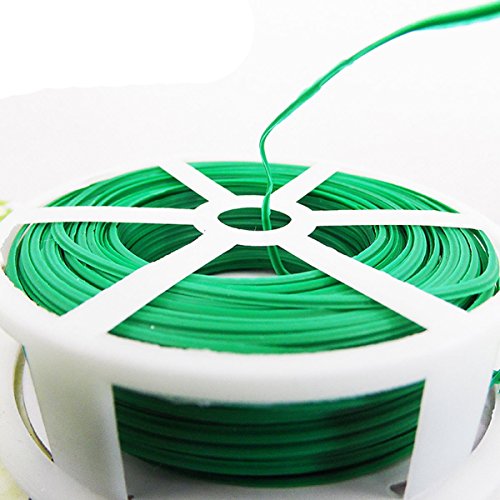 2er Bindedraht mit Dem Eingebauten Cutter, Verwendet Als Kabelbindern / Recyclables, Multi-Use für Die Sicherung Von Pflanzen Oder Elektrogeräten Bei Schlechtem Wetter / Nützliche Artikel in Ihrem Werkzeug Tasche und Hause (100M / 328 Feet Pro Roll) - 4