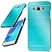 Produktbild moex Samsung Galaxy J5 (2016) | Hülle Dünn Türkis Aluminium Back-Cover Schutz Handytasche Ultra-Slim Handy-Hülle für Samsung Galaxy J5 2016 Case Metall Schutzhülle Alu Hard-Case