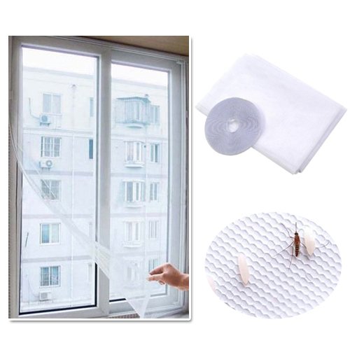 TRIXES weißes Insekten/Moskitogitter/-netz-Set für Fenster und Türen