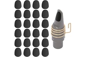 USTNIR Set di 40 cuscinetti neri per bocchini di sassofono, clarinetto e sax alto, spessore 0,8 mm ideale per musicisti, principianti, sassofonisti e clarinettisti professionisti.