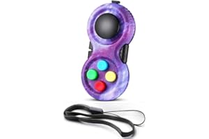 HAOSHICS Fidget Pad Controller Portatile Classico Retro Game Handheld Toy Con 8 Funzioni Pad di Gioco per Adolescenti Allevia lo