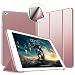 Produktbild iPad Air 2 Hülle -VAGHVEO Ultradünne Leichtgewicht Ständer Schutzhülle [Auto aufwachen/Schlaf] mit Smart Cover Weicher TPU Rückseite für 9,7 Zoll Apple iPad Modell Number A1566 /A1567 (Roségold)