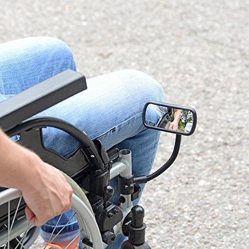Smart-Planet® Hochwertiger Fahrradspiegel Rückspiegel für Fahrrad , Mofa , Rollstuhl , Rollator , Roller / Spiegel Nr.: 324085 - 3
