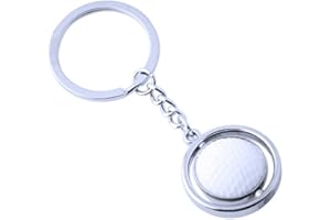 IKAAR Keyring Rotatable Golf Keychain Gift Mini Golf Ball Pendant Golf Accessories