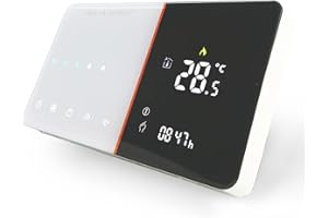 BecaSmart Serise 005 Termostato per Caldaia WiFi Programmabile Intelligente, Termostato da Parete Intelligente per Riscaldati a Gas/Acqua,Compatibile con Alexa e Google