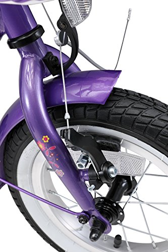 BIKESTAR® Premium Kinderfahrrad für sichere und sorgenfreie Spielfreude ab 3 Jahren ★ 12er Classic Edition ★ Candy Lila & Diamant Weiß - 8