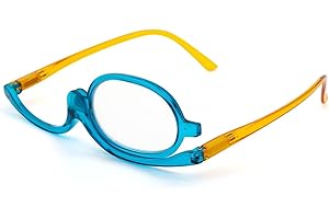 Amorays Make-up-Brille für Damen, rotierende Lesebrille für Monolente Make-up Mode L3660NEW