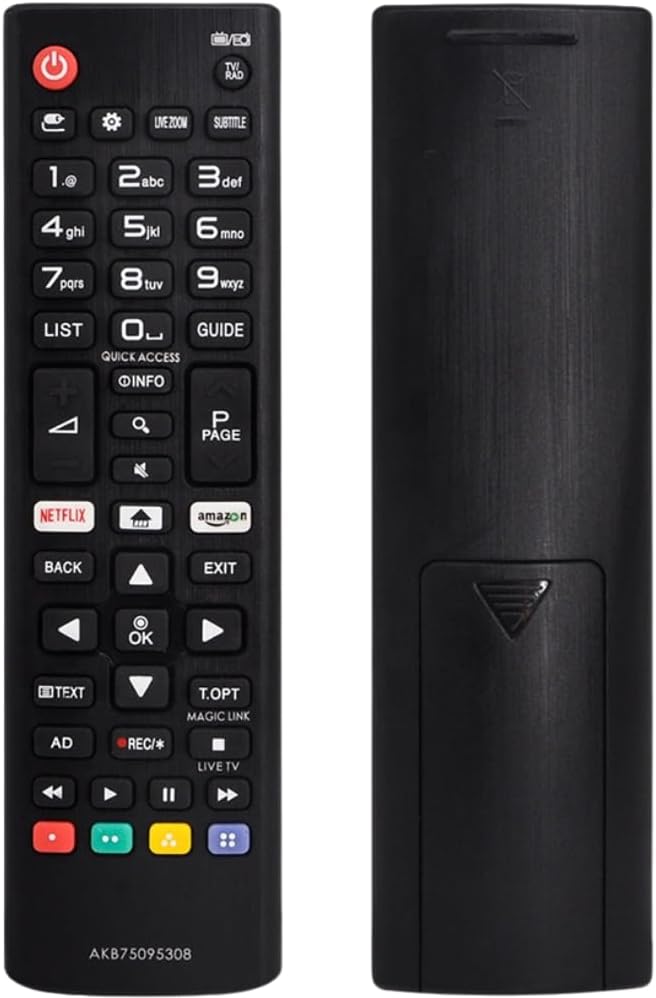 Mando Universal TV LG AKB75095308 - Reemplazo Mando LG Smart TV con identicas Funciones