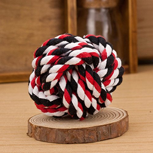 Pet-Puppy-Dogs-Knots-Strengthen-Teeth-Rope-Cottons-Chews-Toy-Ball-Play-For-Fun-Small