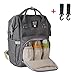 Produktbild Baby Wickelrucksack Wickeltasche Multifunktionale Oxford Wasserdichter Mom Tasche mit große Kapazität Babytasche für Reise Grau