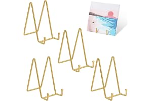 Järndisplaystativ, 4 stycken 15 cm metalltallriksstativ staffli, displaystativ, metalltallriksstativ staffli, platthållare di