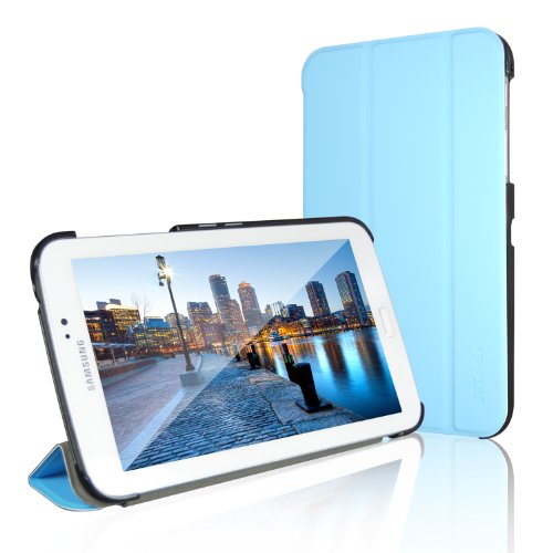 JETech® Ultra Slim Galaxy Tab 3 7.0 Schutzhülle Case Tasche Hülle mit Standfunktion für Samsung Galaxy Tab 3 7 Zoll (Blau)