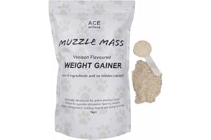 Ace Antlers Venison Flavoured Weight Gainer for Dogs 1kg - Rich in protein, Helps Build Muscle, Aids Recovery and Great for Fussy Eaters.