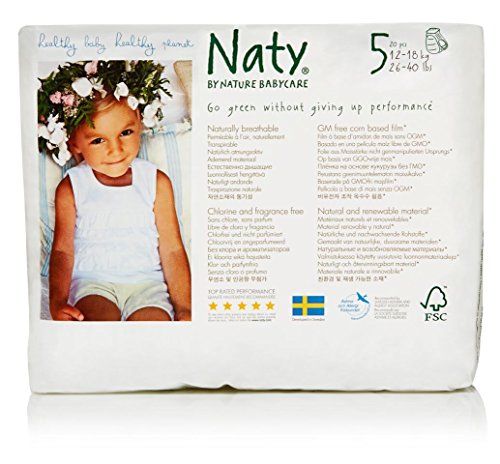 Naty by Nature Babycare Size 5 ECO Pull On Pants - 4 x Packs of 20 (80 Count)