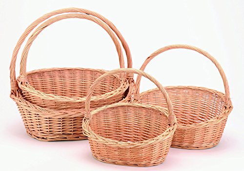 Geschenkkorb, Weidenkorb, Präsentkorb,mittel, 38x30x34 cm - 6