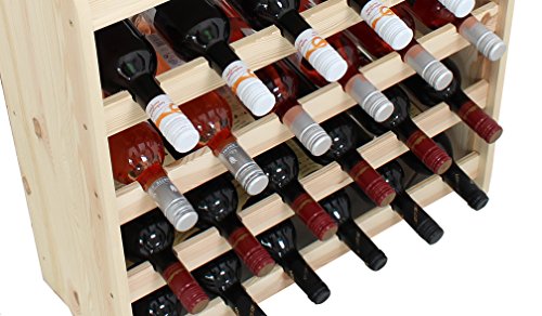 Weinregal Weinregal Holz Flaschenregal für 24 + Ablage Flaschen NEU!!! - 8