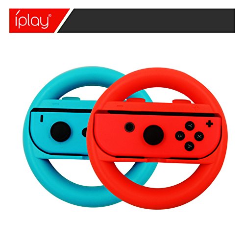 Preisvergleich Produktbild Upper Nintendo Lenkrad Controller Zubehör Rojo+Azul Rot+Blau