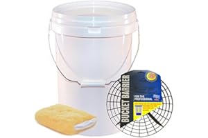 SMART TECH CAR CARE 20 Litre Car Wash Bucket & Barrier System - Swirl Free Method - Wash Mitt