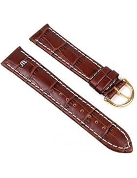 Maurice Lacroix Louisiana Optik Ersatzband Uhrenarmband Kalbsleder Braun 20mm 18370G