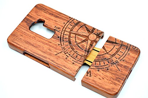 Holzsammlung Huawei Mate S Funda de Madera - Br  jula de palo de rosa - Natural Hecha a mano de Bamb   Madera Carcasa Case Cover