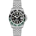DUXOT Men's 42mm Atlantica Diver Automatic Watch with Solid Stainless Steel Bracelet DX-2057