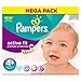 Pampers Active Fit Size 4+ (9-20kg) Mega Box Maxi Plus 74 per pack
