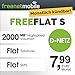 Produktbild freenetmobile freeFLAT S im D-Netz monatlich kündbar (2 GB LTE Internet-Flat max. 21 MBit/s, Telefon- und SMS-Flat in alle dt. Netze, EU-Roaming, 7,99 EUR/Monat, 25 EUR Rufnummernmitnahme-Bonus)