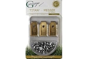 Genisys !Titan! 30 ostrzami (Ti3 = 0,75 mm) i śruby do Husqvarna Automotive, Gardena R40Li/R70Li