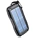 Price comparison product image TOENNESEN 25000mAh Capacity Portable Solar Charger Power Bank Charger with LED Flashlight/2 USB Ports for Smartphone/iPhone/Samsung Galaxy/iPad/GoPro Camera/GPS (Black)