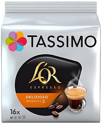 TASSIMO L'Or Espresso Delizioso 16 Disc - Pack de 5 (80 Disc)