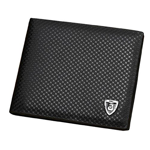 Preisvergleich Produktbild ZARU Falttüren Brieftasche Herren Leder Kredit / ID-Kartenhalter Brieftasche Geldbeutel -Mini-Portemonnaie