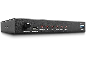 LINDY HDMI 4K Splitter 4 Port 3D 2160p30 HDTV up to 1080p und 4K 36/12 Bit HDCP 1.4