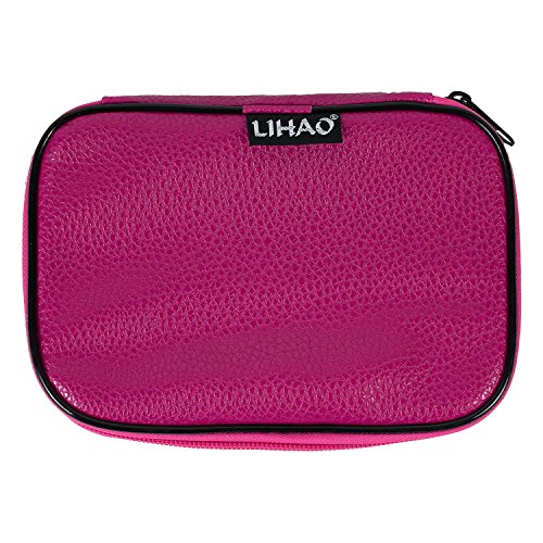 LIHAO 22x Häkelnadel Set Aluminium mit Zubehöre in Tasche Multifarben Häkeln - 8