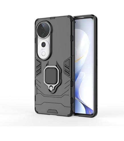 Schutzhülle Für VIVO V40 SE 5G Mit Ringständer & Kamera-Deckel – Stoßfest, Magnetisch, 360° Drehbar