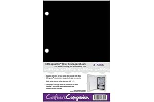 Crafter's Companion SS30-3 Ezmagnetic Stanzlings Mini Speicherplatten Magnetische 25.3 x 16.7 x 0.4 cm Weiß 3 Pack-White, Magnetic, 3