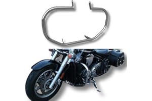 BIKEMASTERSUK MOTORCYCLE PARTS & ACCESSORIES Klassischer Sturzbügel für XVS 1300 A Midnight Star (V-Star 1300) | Robuster Motorschutz aus Edelstahl OH18N9 | Motorrad Schutzbügel Heavy-Duty