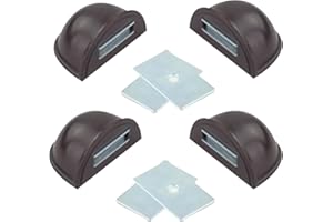 OULU Tope Puertas Adhesivos con Imán para Retenerlas Tope puertas adhesivos con iman (MARRON)