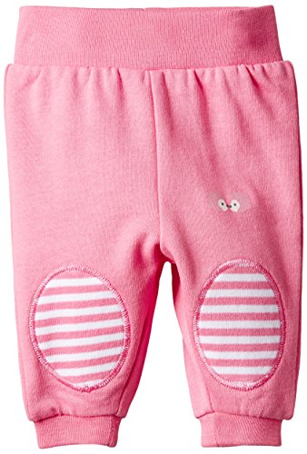 Twins Baby Girls Jogger Trousers with Knee Patches, Pink (Morning Glory), 2-4 Months (Manufacturer size: 62)