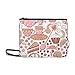Produktbild WOCNEMP Tee und Süßigkeiten im Doodle-Stil-Muster benutzerdefinierte hochwertige Nylon dünne Clutch-Tasche Umhängetasche Umhängetasche