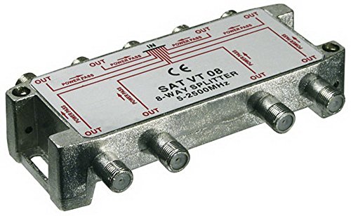 Preisvergleich Produktbild Sat-Verteiler 8-fach, 5-2450 MHz - digital-tauglich (100dB)