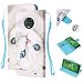 Produktbild Nadoli Handyhülle für Motorola Moto G6 Plus Hülle,Bunt Malen Muster PU Leder Tasche Flipcase Schutzhülle Handytasche Skin Ständer Klappbar Schale Bumper Magnet Fächer Ledertasche
