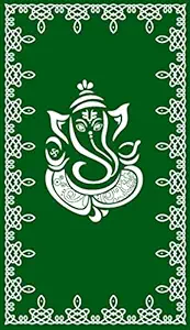 efyu999.com Lord Ganesh Cloth Backdrop (Green)