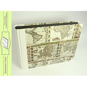 Fotoalbum Landkarte 21x16 cm innen schwarzer Fotokarton Urlaubsalbum