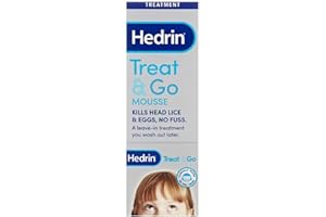 KAXILU Hedrin Treat & Go Foaming Mousse 100ml - Head Lice Treatment, Nits Treatment, Kills Headlice and Eggs in 15 Minutes