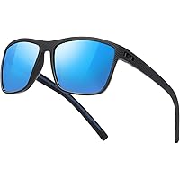 kunchu Polarisierte-Sonnenbrille-Herren-Damen-Sportbrille-Sonnenbrillen-Unisex-Klassische-Retro-Vintage-UV400-Schutz-Rechteck